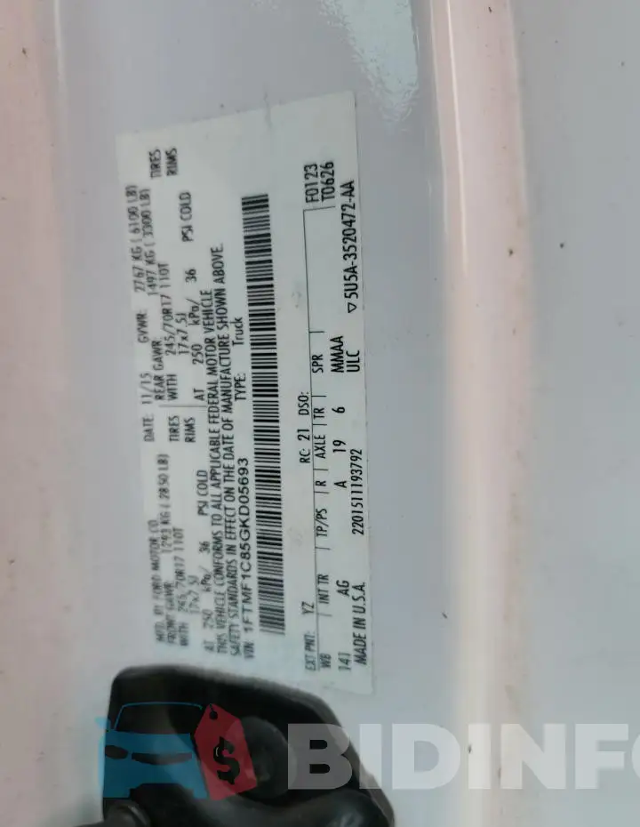 1FTMF1C85GKD05693 Photo# 12