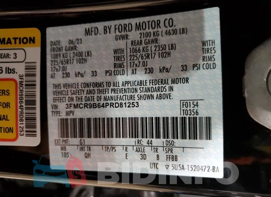 3FMCR9B64PRD81253 Photo# 12