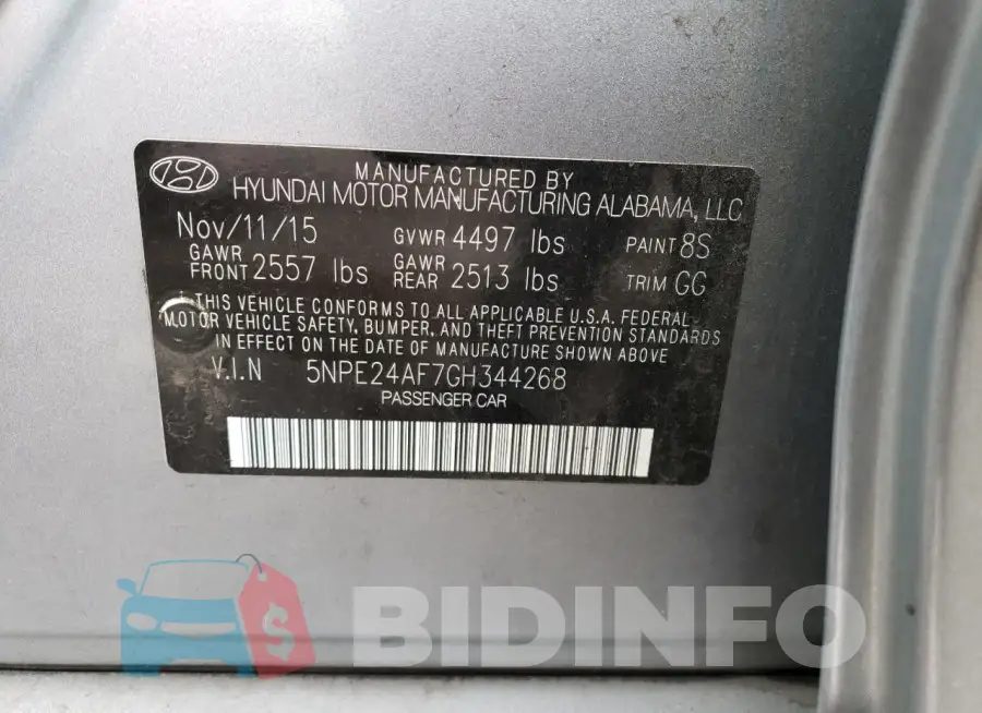 5NPE24AF7GH344268 Photo# 12