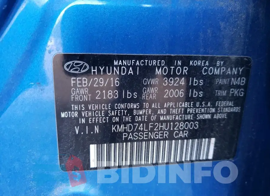 KMHD74LF2HU128003 Photo# 12