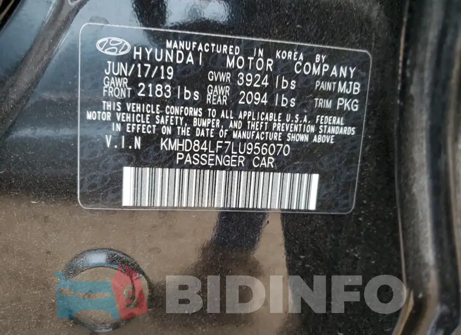 KMHD84LF7LU956070 Photo# 12
