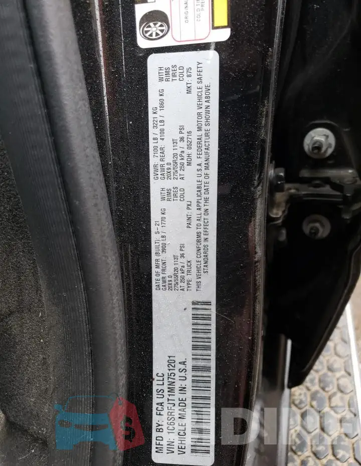 1C6SRFJT1MN751201 Photo# 12