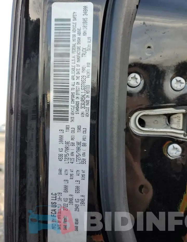 3C6UR5NL1JG370529 Photo# 12