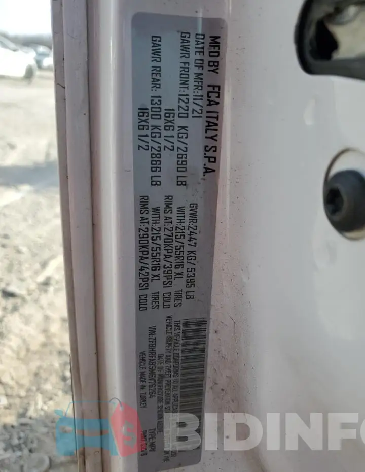 ZFBHRFAB5M6V76264 Photo# 13
