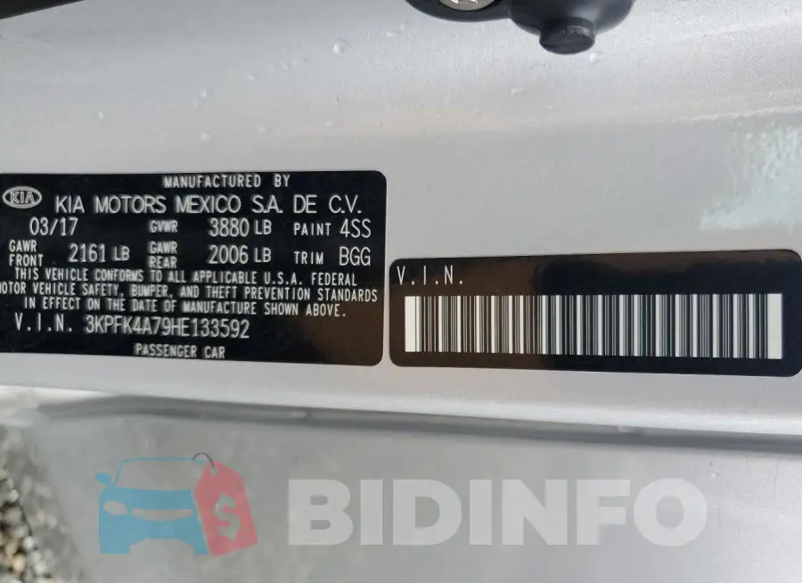 3KPFK4A79HE133592 Photo# 13