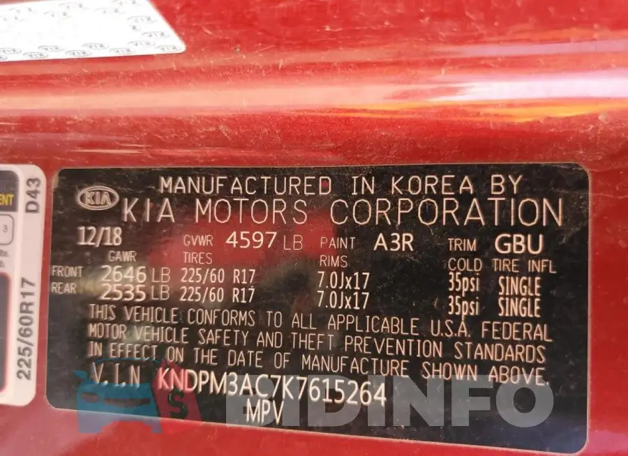 KNDPM3AC7K7615264 Photo# 13