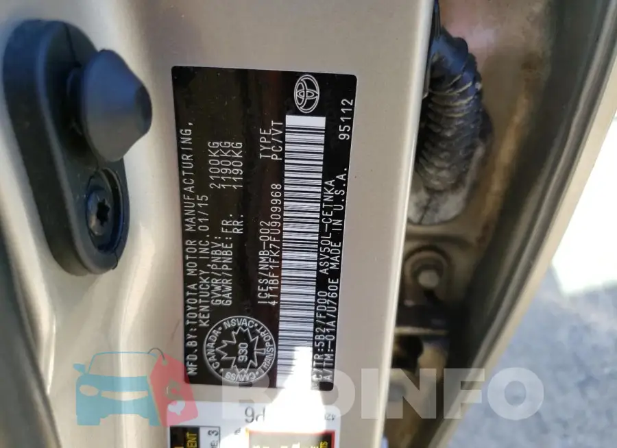 4T1BF1FK7FU909968 Photo# 12