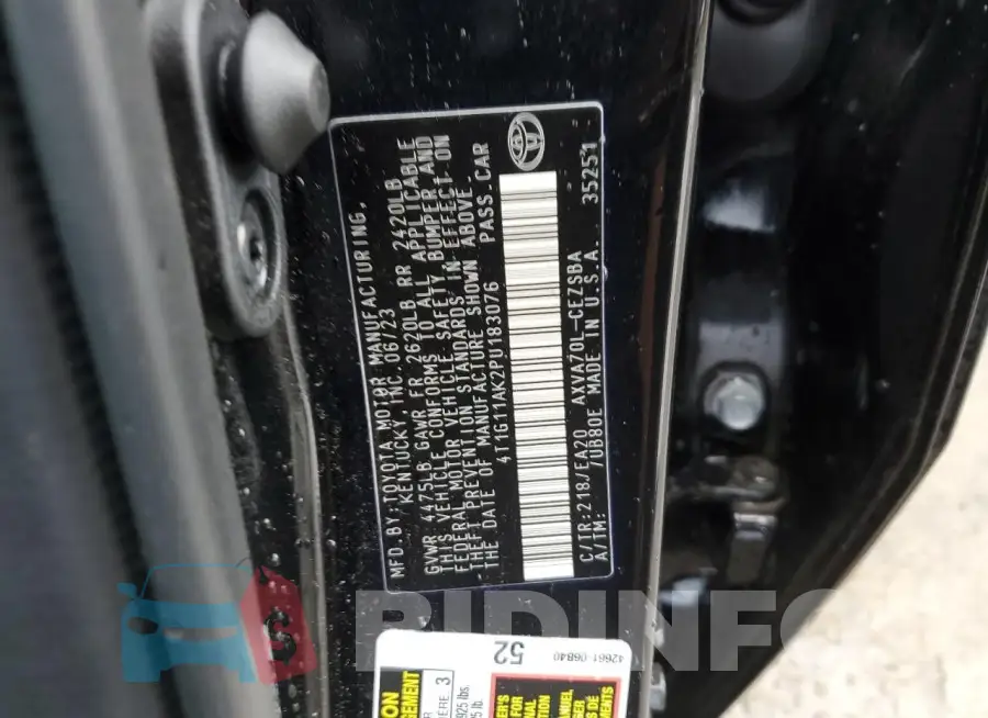 4T1G11AK2PU183076 Photo# 12