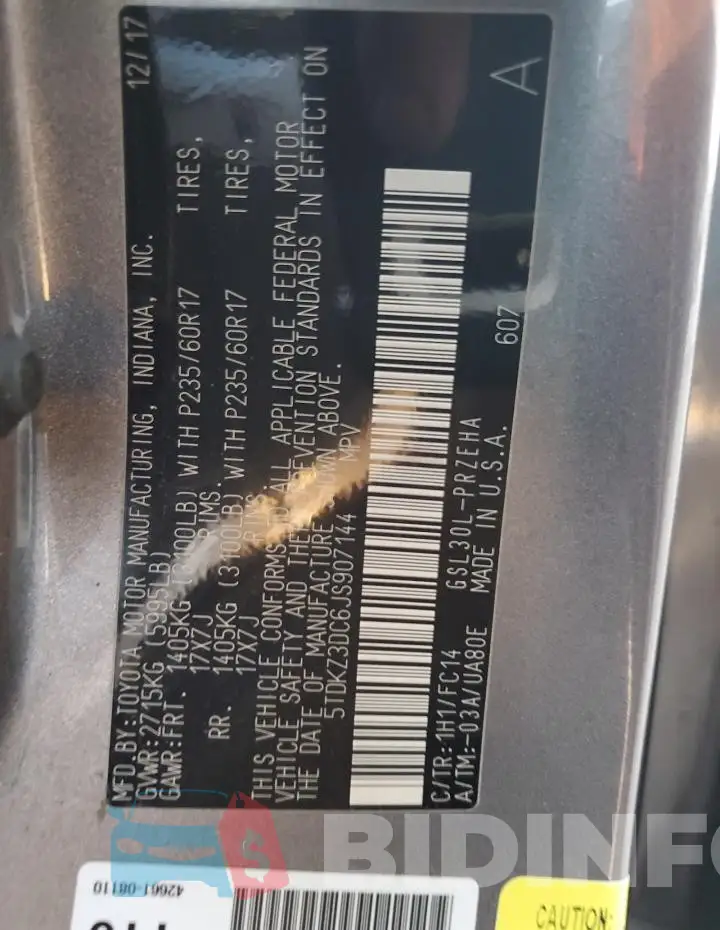 5TDKZ3DC6JS907144 Photo# 12