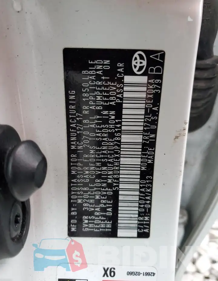 5YFBURHEXJP786141 Photo# 13