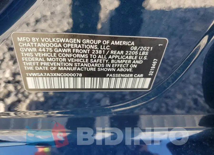 1VWSA7A3XNC000078 Photo# 12