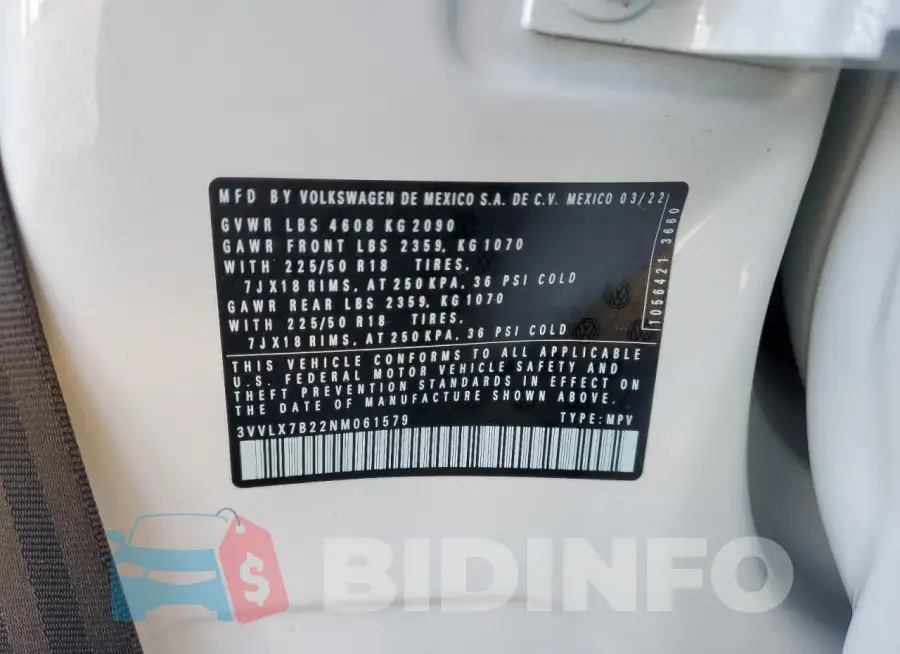 3VVLX7B22NM061579 Photo# 13