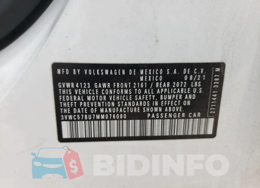 3VWC57BU7MM076080 Photo# 13