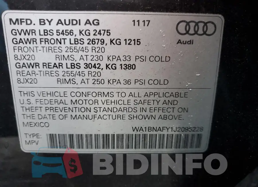 WA1BNAFY1J2095228 Photo# 12