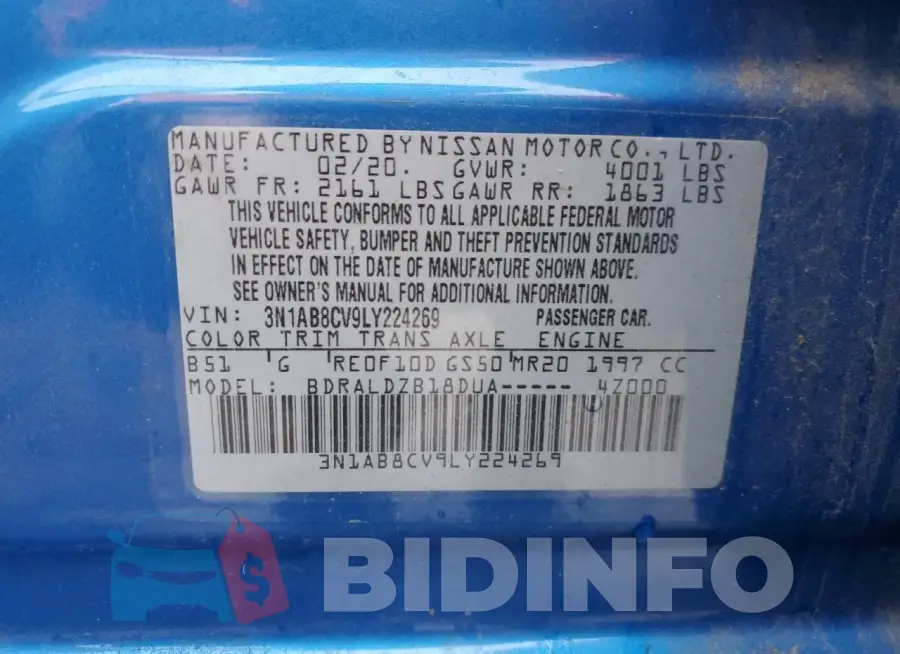 3N1AB8CV9LY224269 Photo# 12