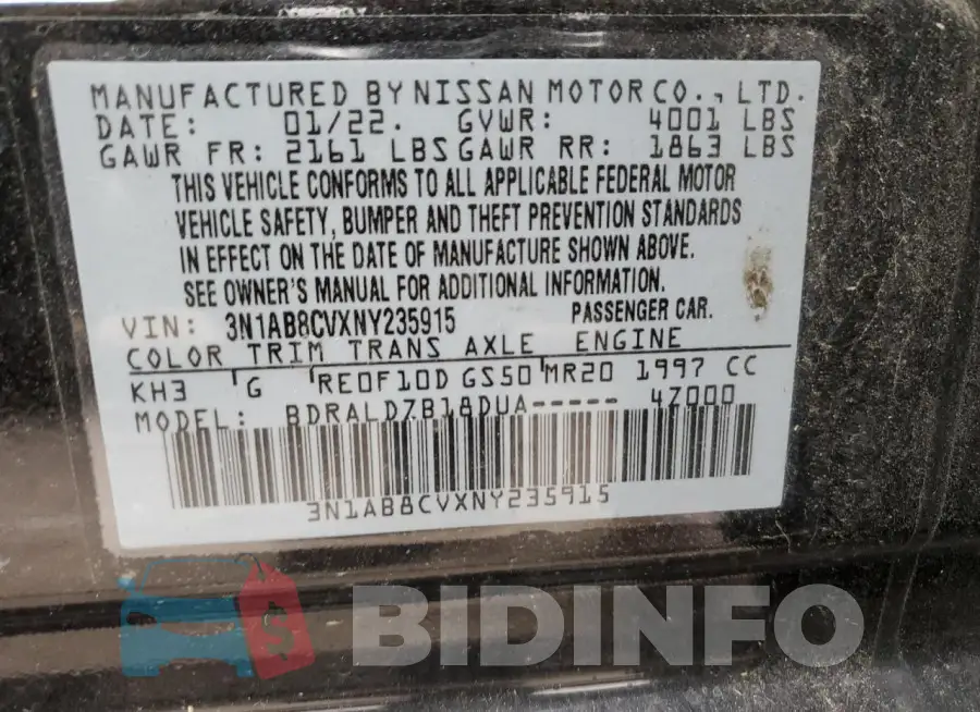 3N1AB8CVXNY235915 Photo# 12