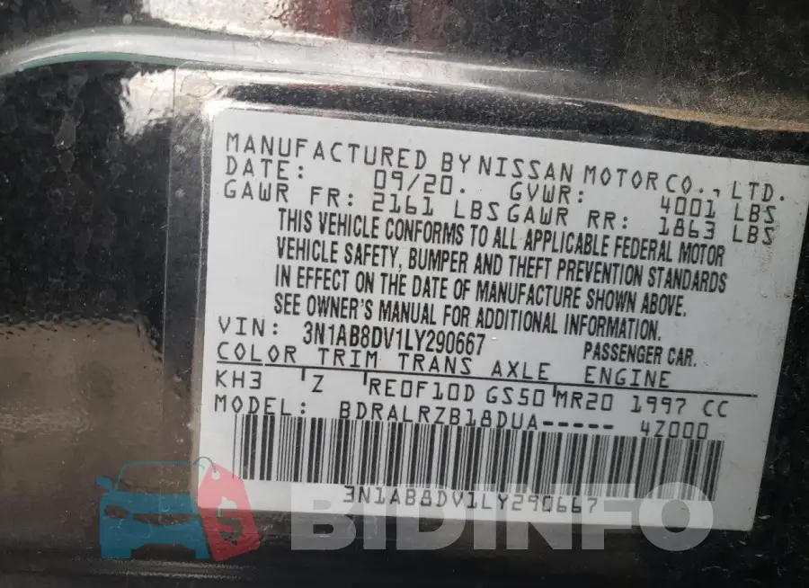 3N1AB8DV1LY290667 Photo# 12