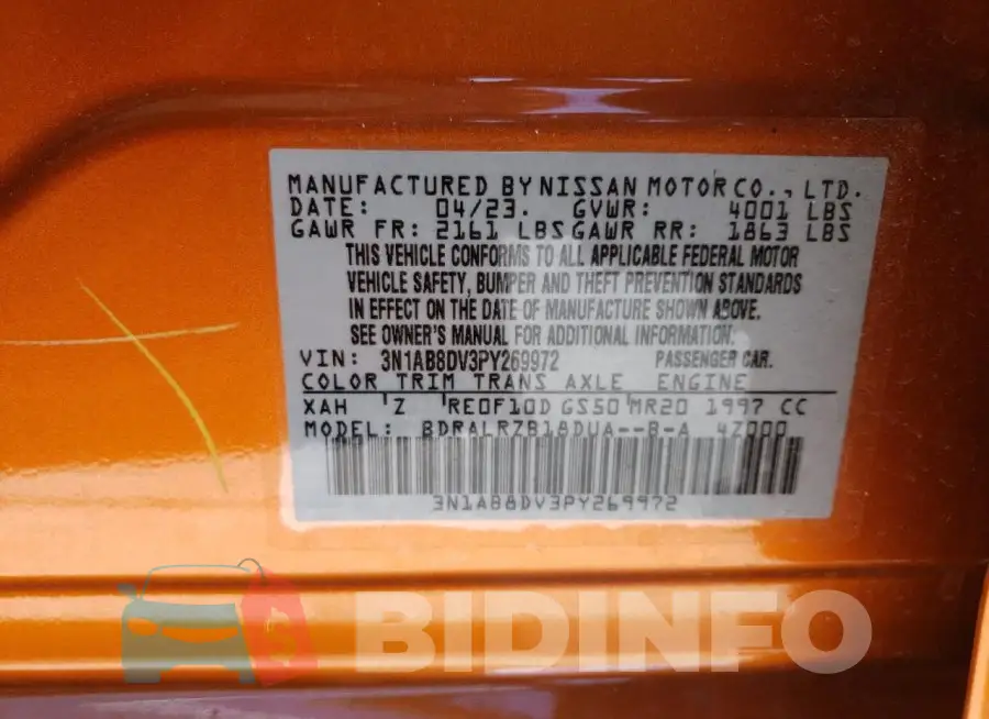 3N1AB8DV3PY269972 Photo# 13