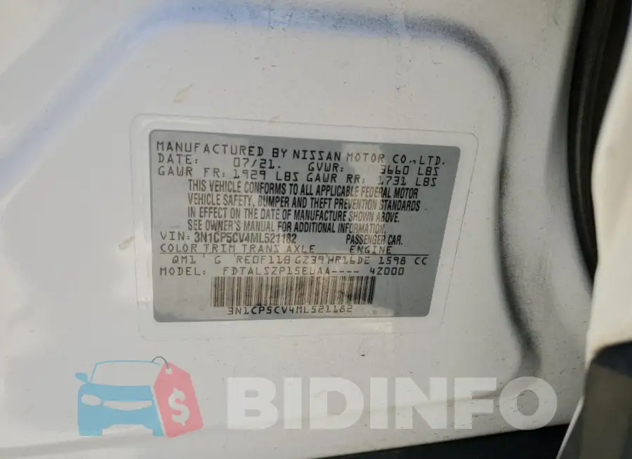 3N1CP5CV4ML521182 Photo# 13