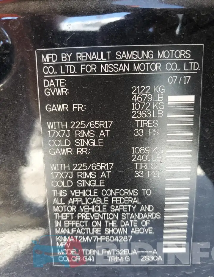 KNMAT2MV7HP604287 Photo# 13