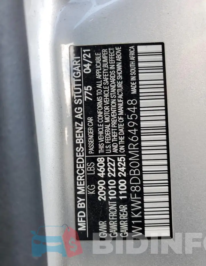 W1KWF8DB0MR649548 Photo# 12