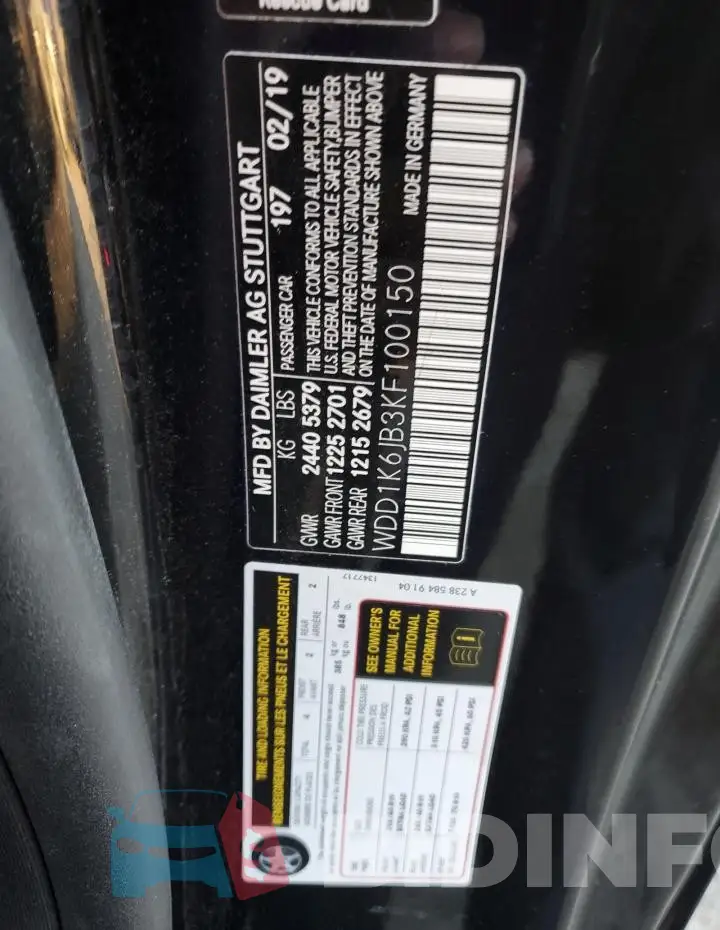 WDD1K6JB3KF100150 Photo# 12