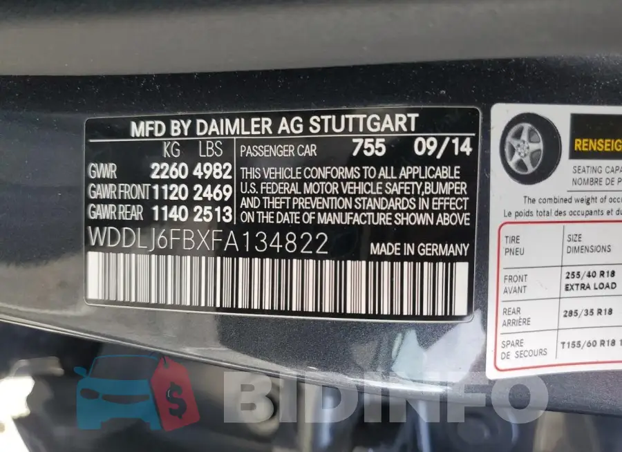WDDLJ6FBXFA134822 Photo# 12