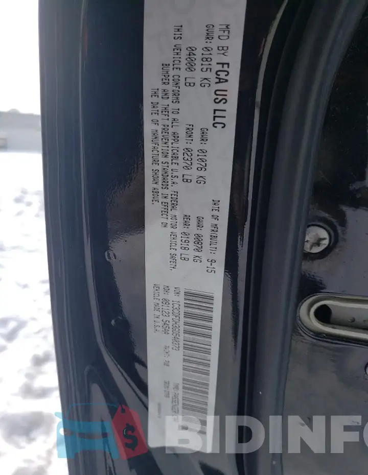 1C3CDFDH3GD540373 Photo# 12