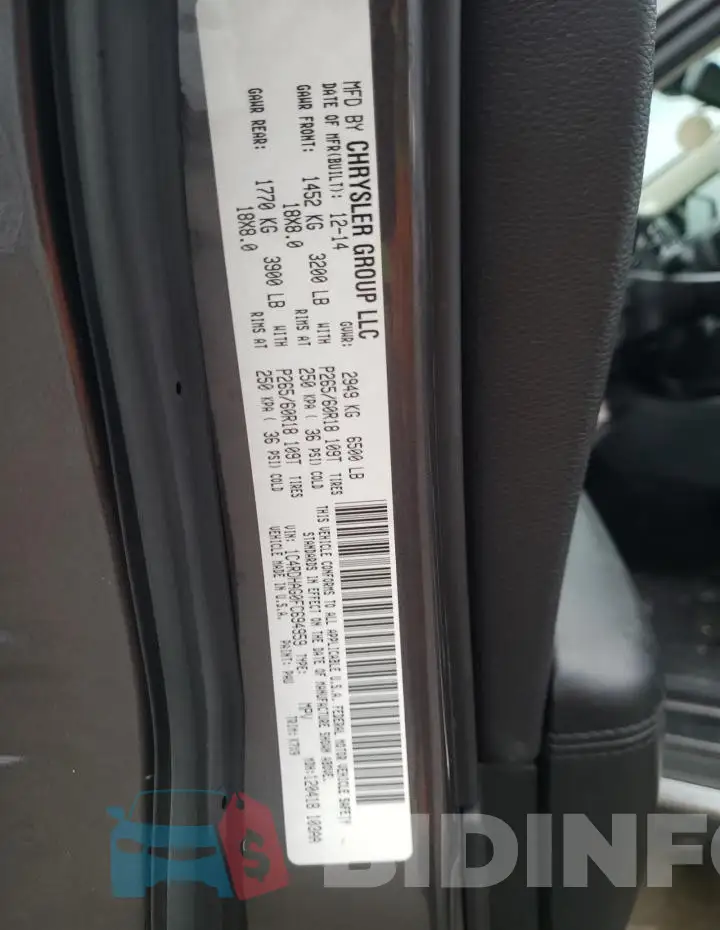 1C4RDHAG0FC694959 Photo# 12
