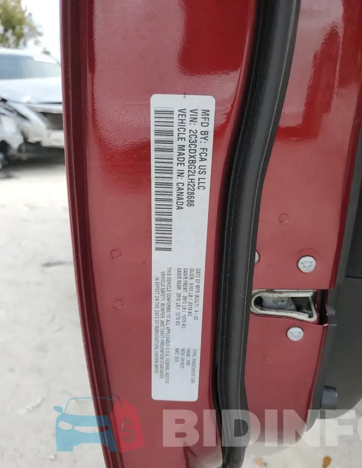 2C3CDXBG2LH228686 Photo# 12