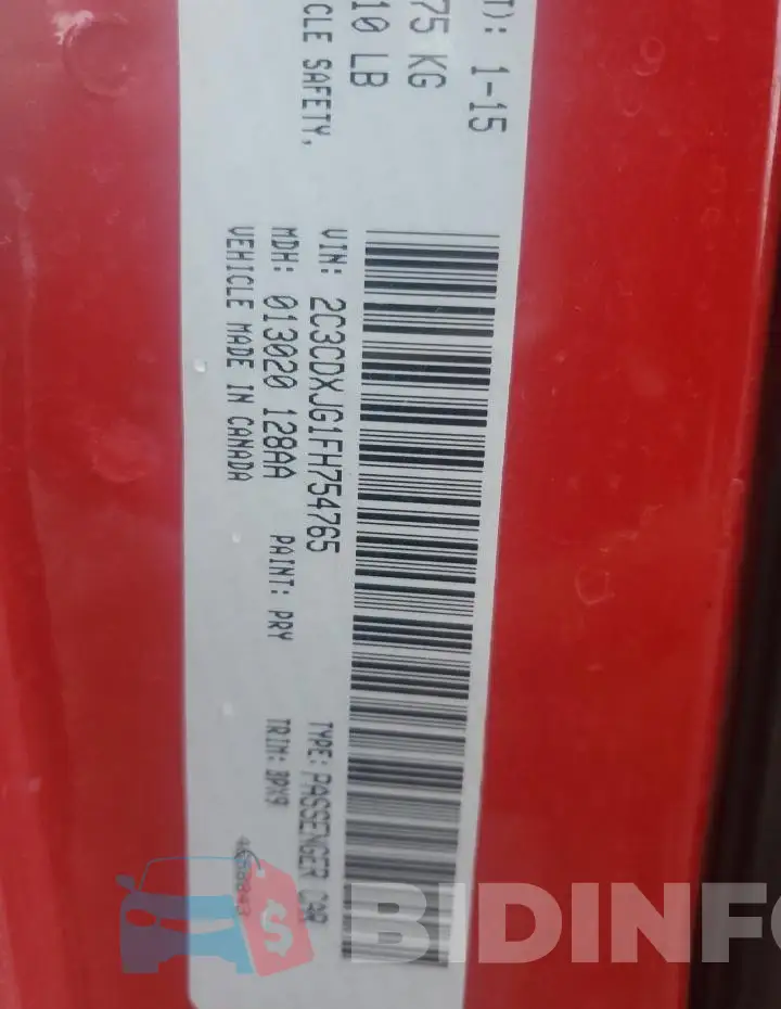 2C3CDXJG1FH754765 Photo# 12