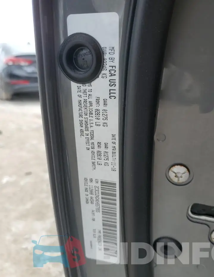 2C3CDZAGXKH557955 Photo# 13