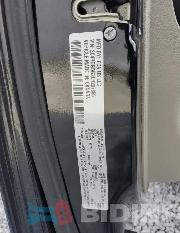 2C4RDGBG2LR237355 Photo# 12