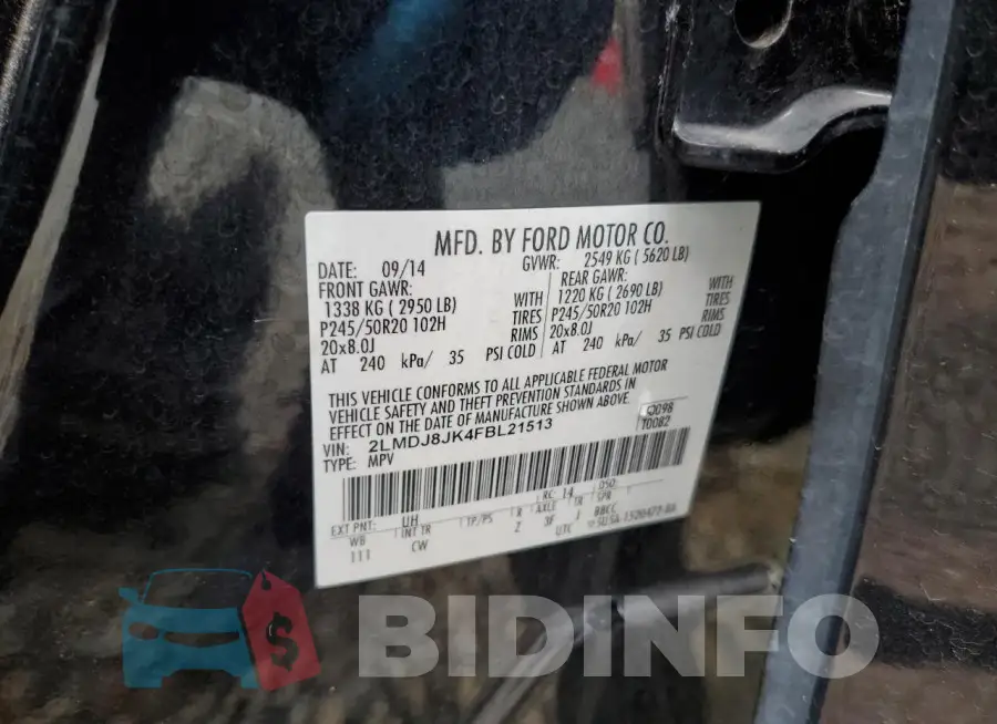 2LMDJ8JK4FBL21513 Photo# 12