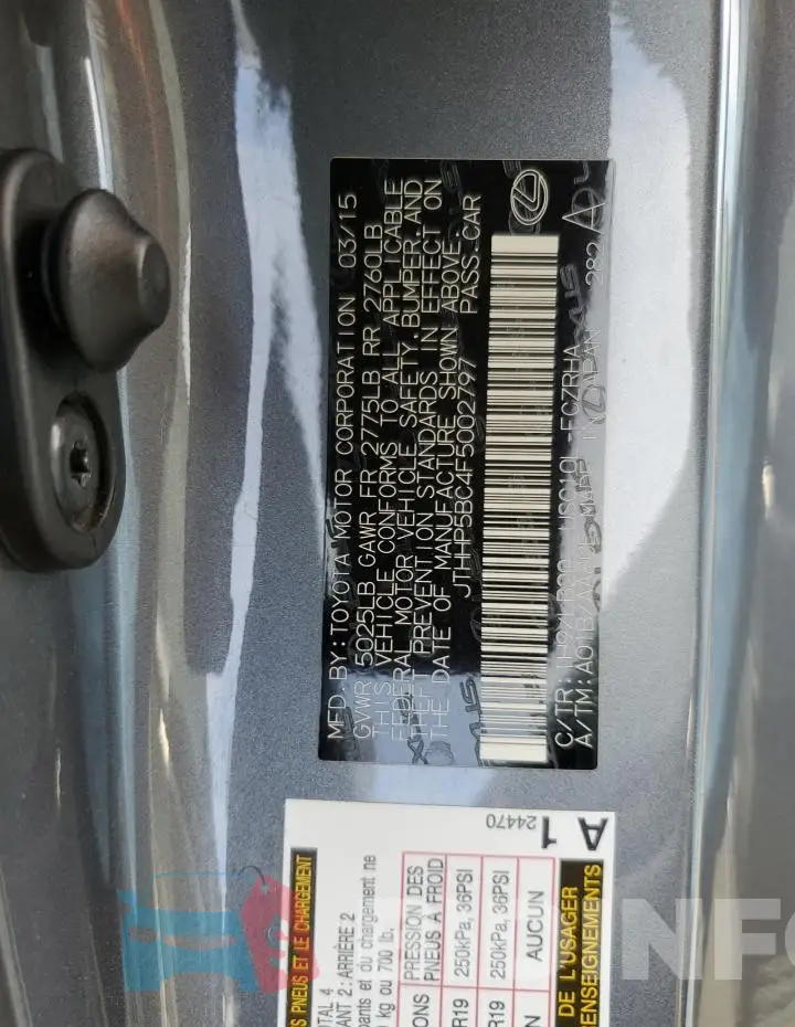 JTHHP5BC4F5002797 Photo# 13