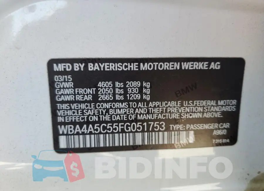 WBA4A5C55FG051753 Photo# 12