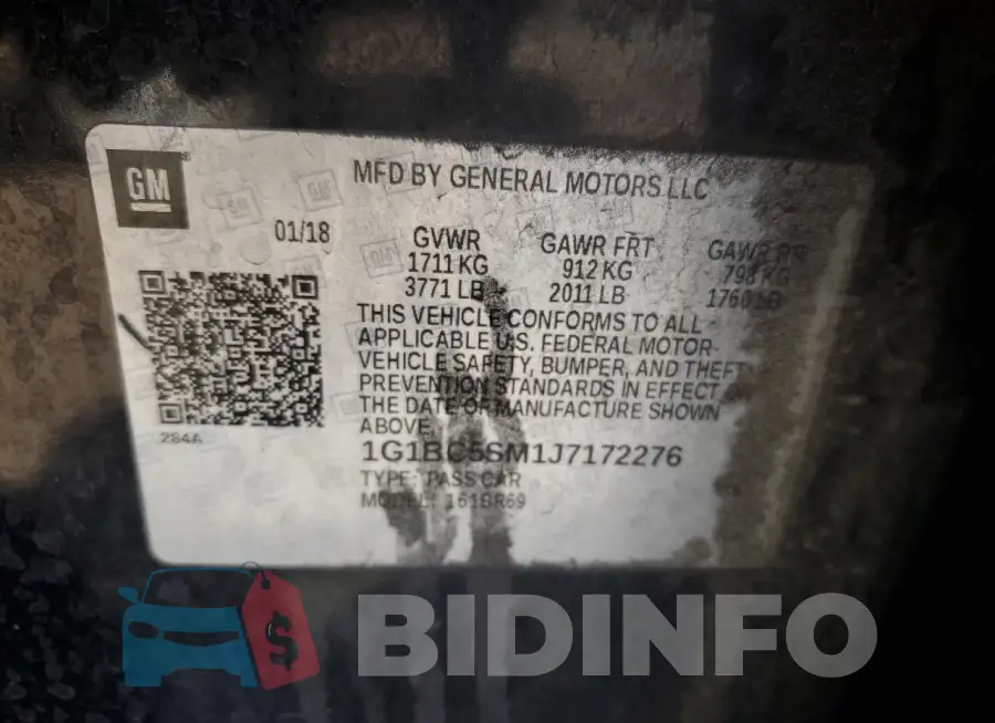 1G1BC5SM1J7172276 Photo# 12