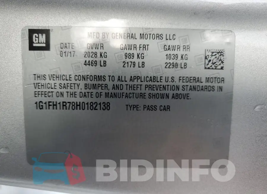 1G1FH1R78H0182138 Photo# 12