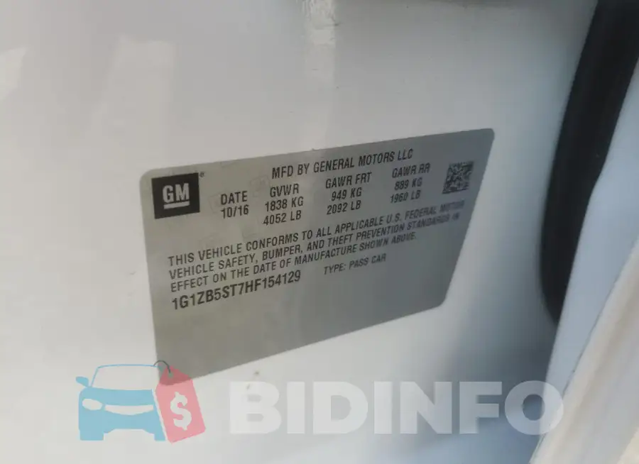 1G1ZB5ST7HF154129 Photo# 12
