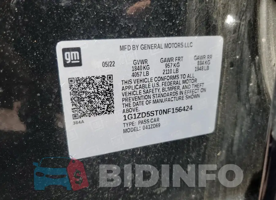 1G1ZD5ST0NF156424 Photo# 13
