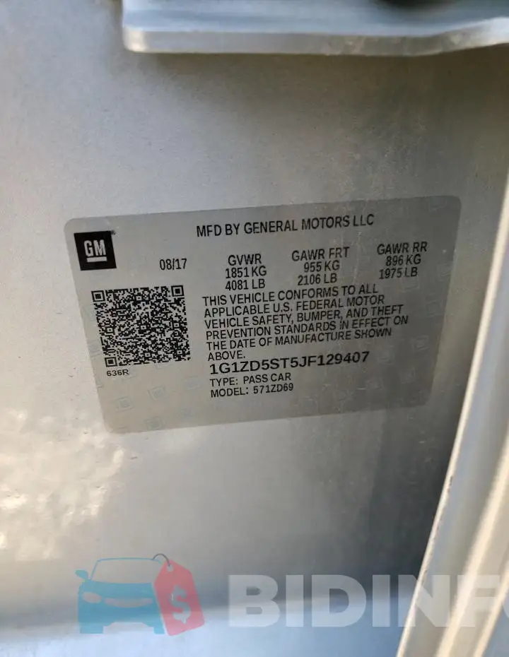 1G1ZD5ST5JF129407 Photo# 12