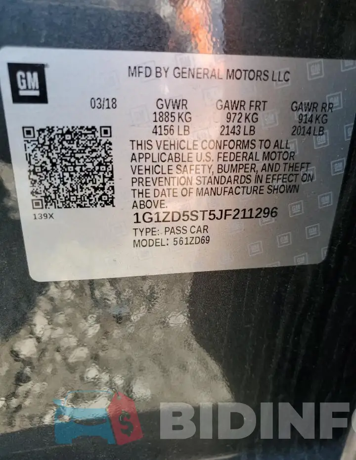 1G1ZD5ST5JF211296 Photo# 12
