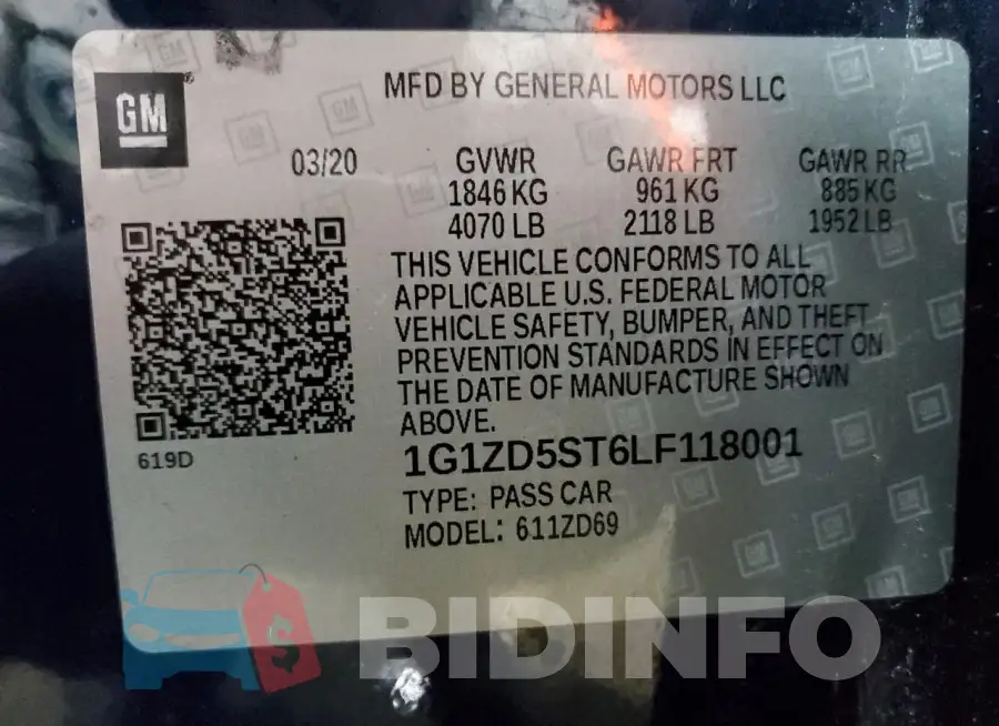 1G1ZD5ST6LF118001 Photo# 12