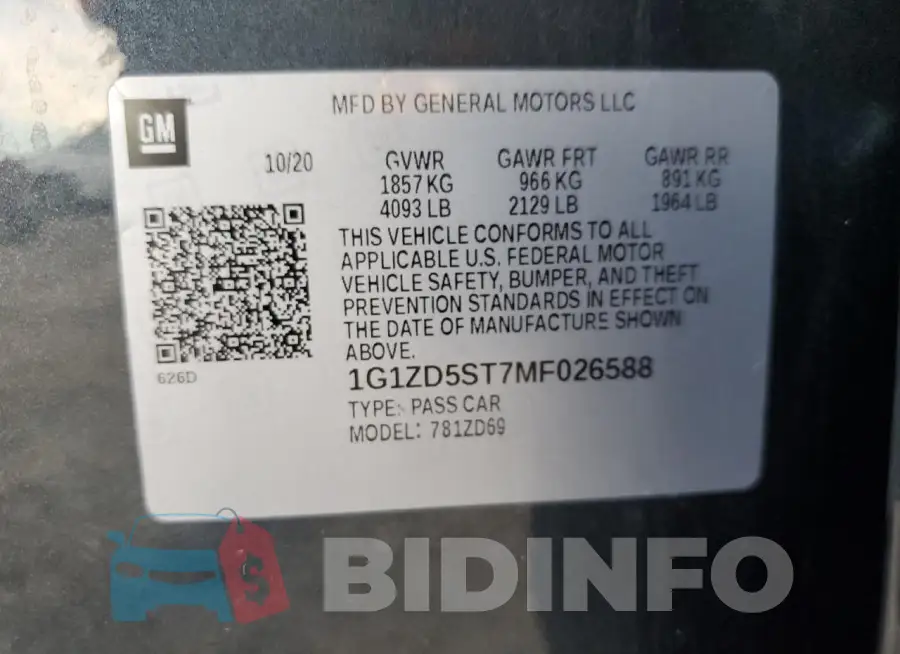 1G1ZD5ST7MF026588 Photo# 12