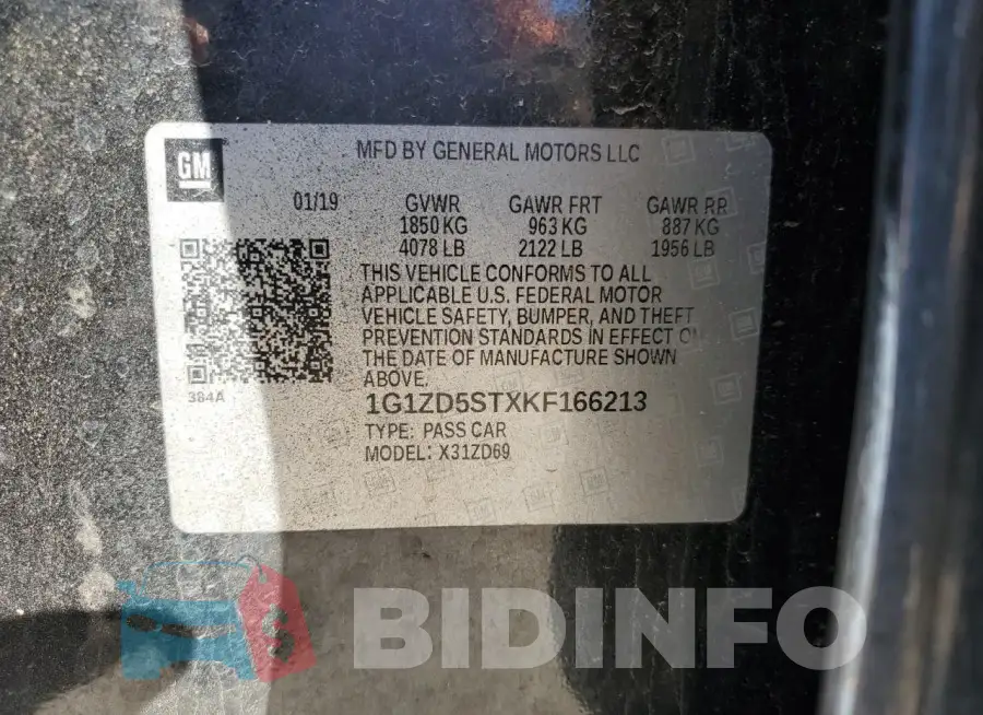 1G1ZD5STXKF166213 Photo# 12