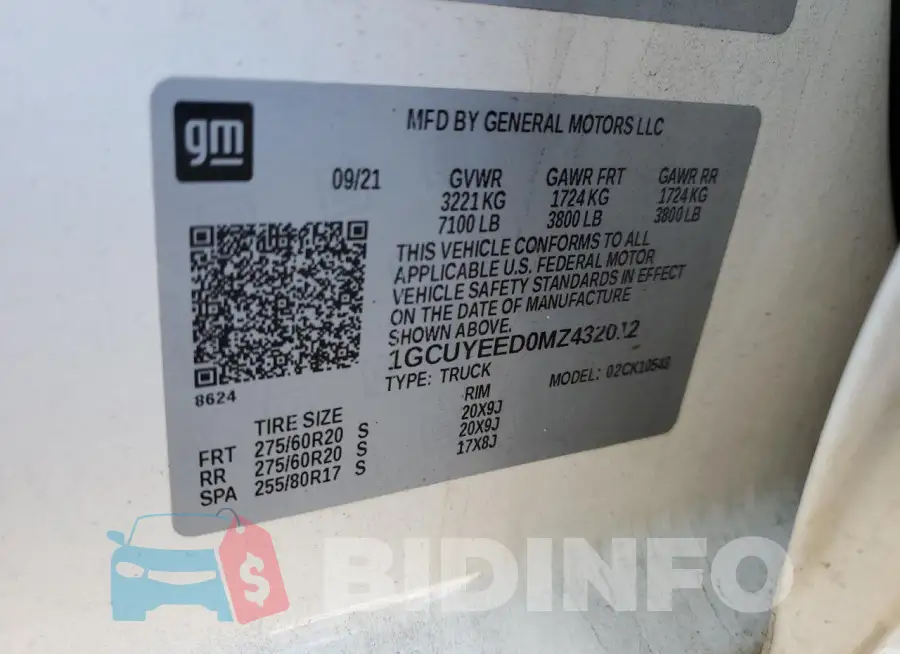 1GCUYEED0MZ432012 Photo# 13