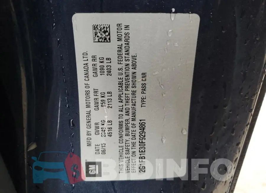 2G1FB1E30F9294861 Photo# 13