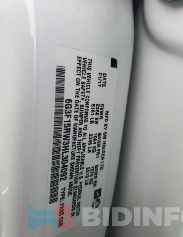 6G3F15RW3HL304092 Photo# 13
