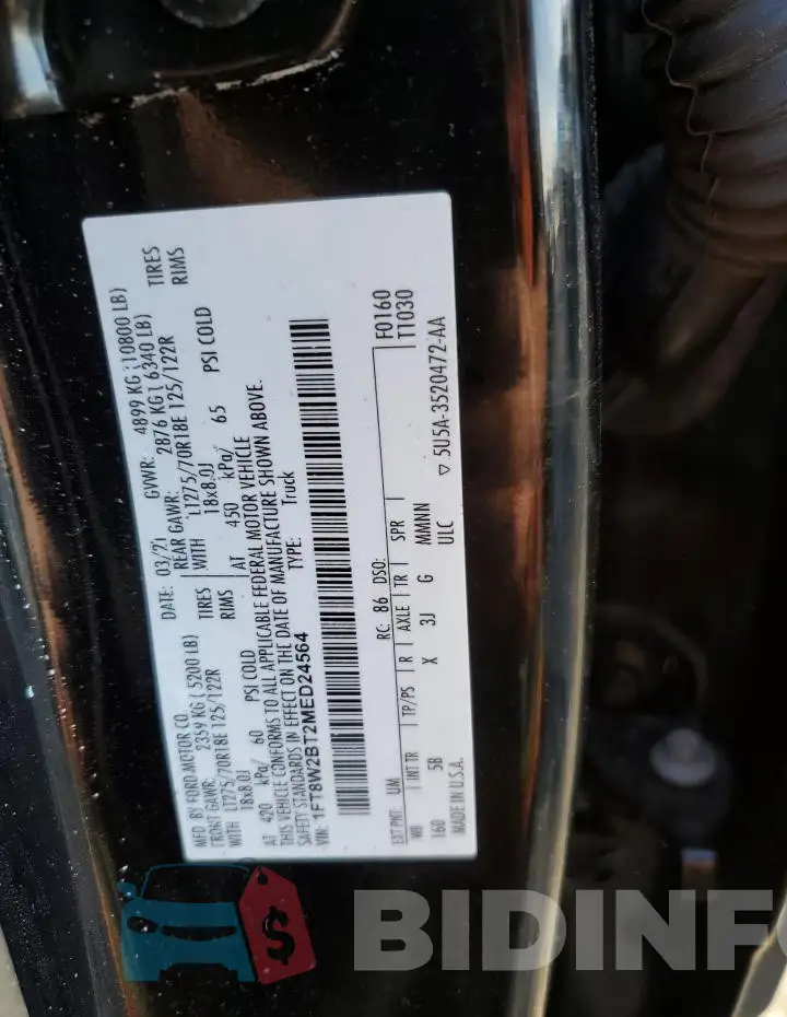 1FT8W2BT2MED24564 Photo# 13