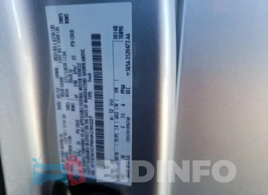 1FTEW1CP6HKC60227 Photo# 13